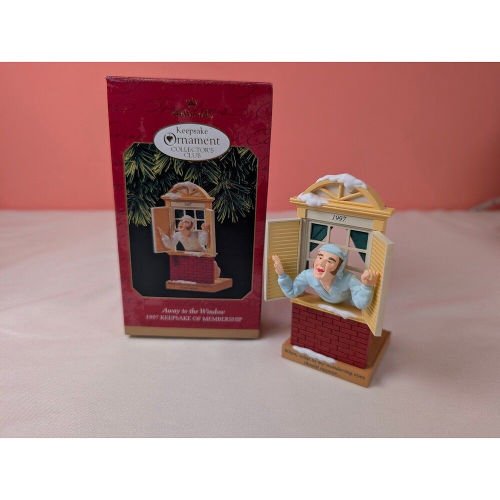 Vintage Hallmark Keepsake Christmas Ornament Away to the Window 1997
